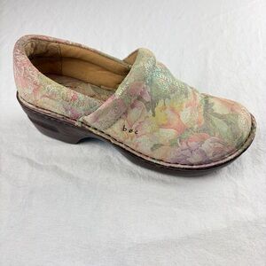 Boc Born Concept Shoes Womens 7.5 Clogs Multicolor Leather Floral C16812